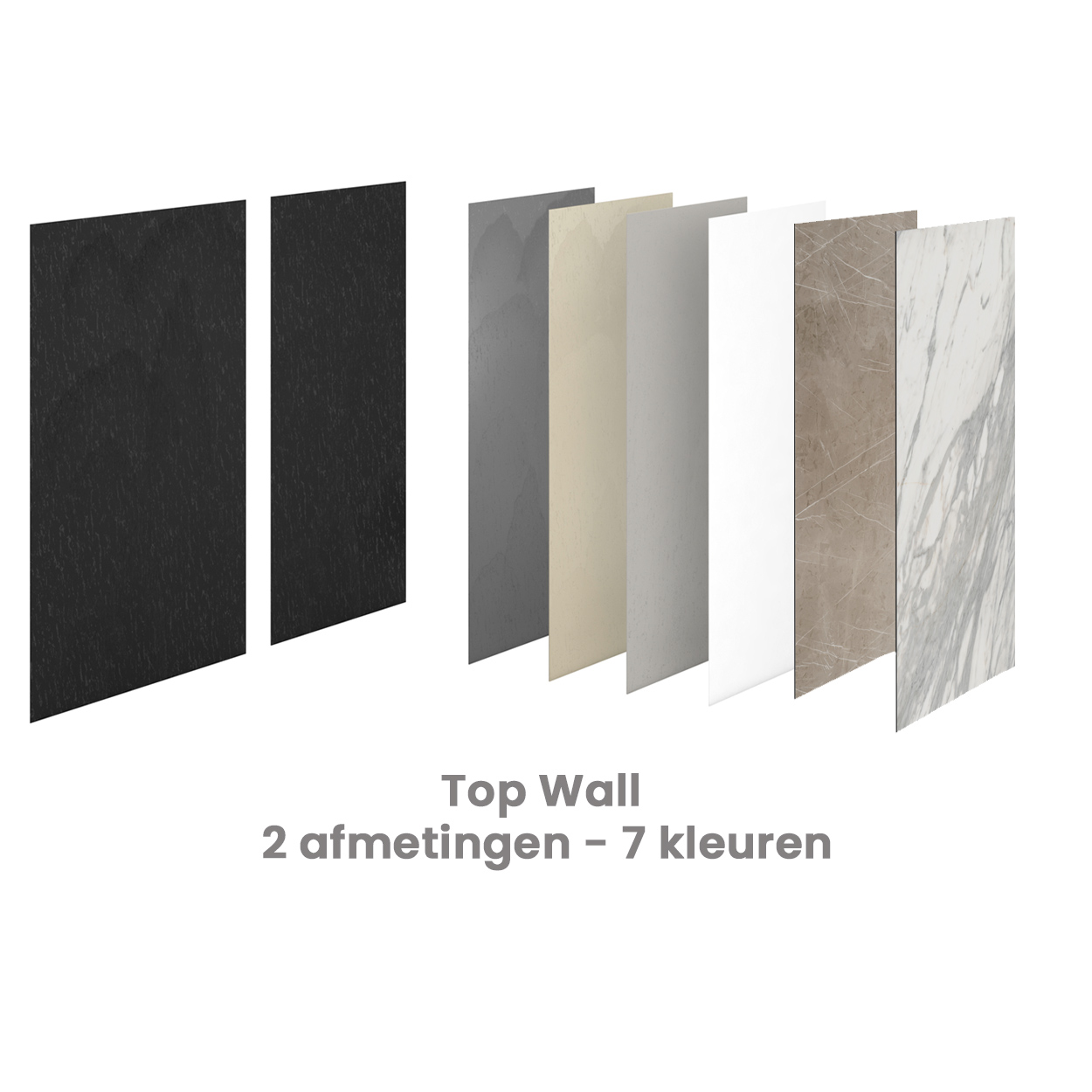 Wedi Top Wall Stone Grijs